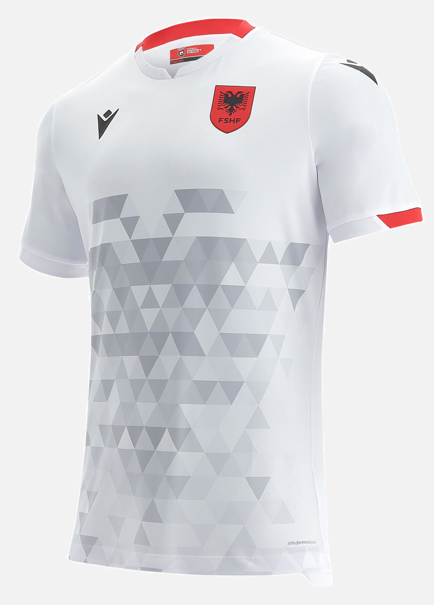 Camisa II Seleção da Albania 2021 2022 Macron oficial